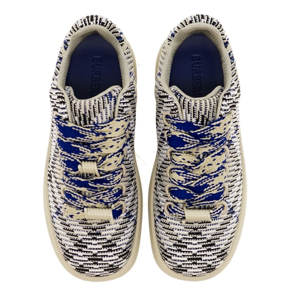 Burberry Knit Box Sneakers Woman Lichen Ip Check Size 38 New - Picture 6 of 7